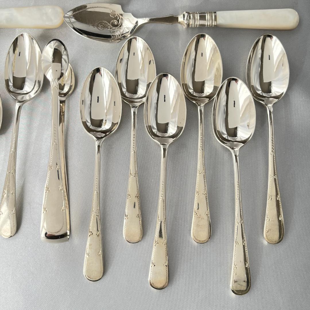 【英国】【白蝶貝】アフタヌーンティー向けセット マザーオブパール ケース