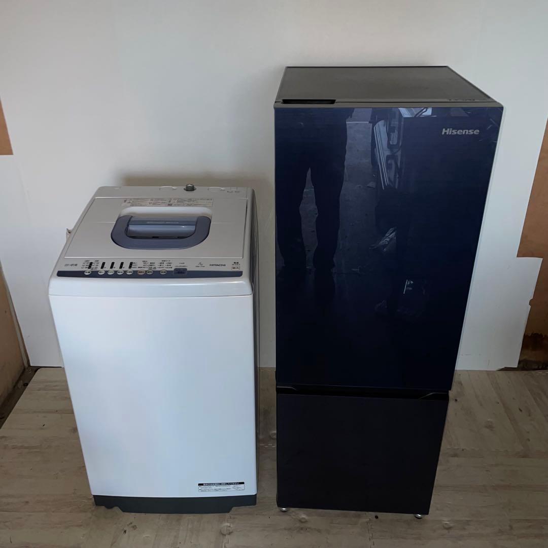 配送設置無料　Hisense HITACHI 冷蔵庫洗濯機セット　162L 7㌔