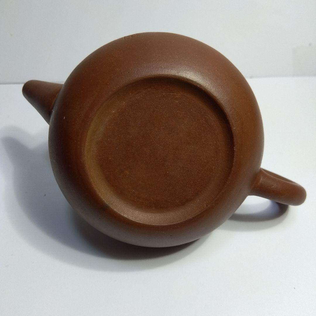 唐物　朱泥　急須 　煎茶器　漢詩　蓋の内側に3か所ホツ有り