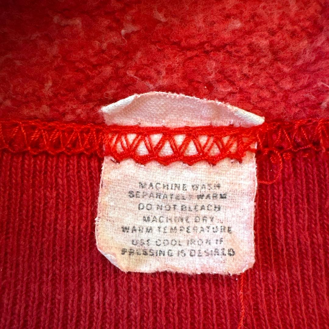 ベルバシーン　ビンテージ　スウェット　ブルドッグ　赤