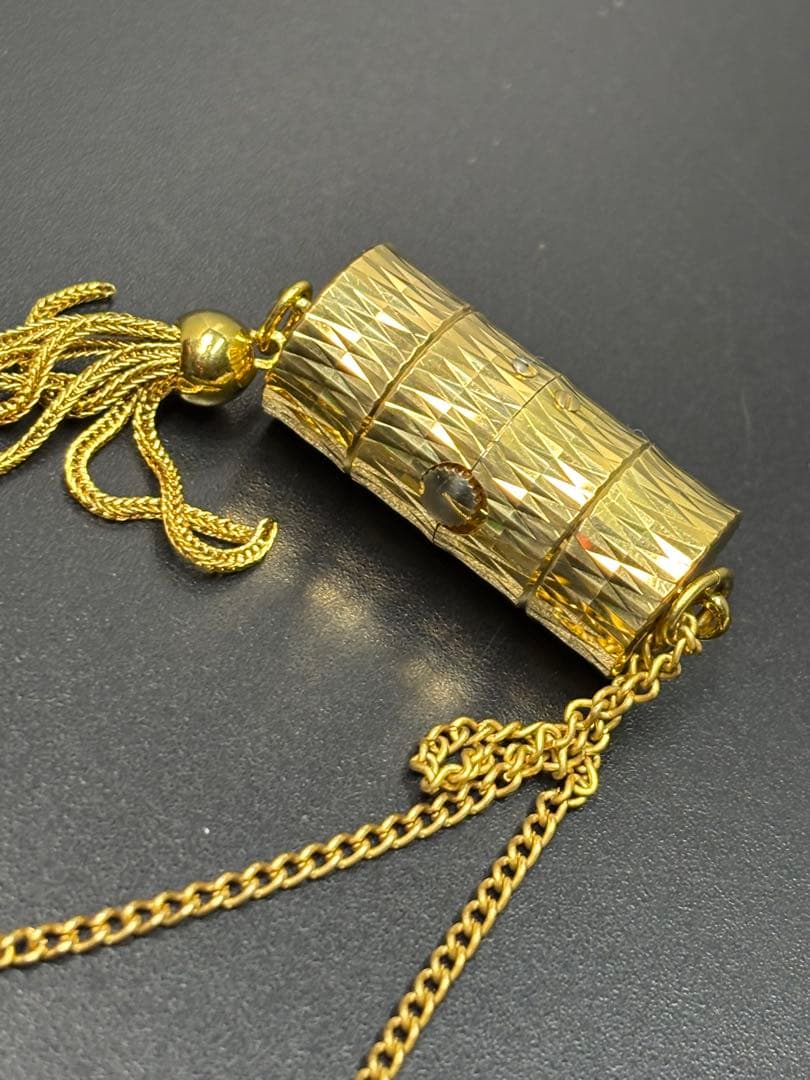 【稼働品】スイス製 デルマ ネジまき式 ネックレス時計 アクセサリー Delma