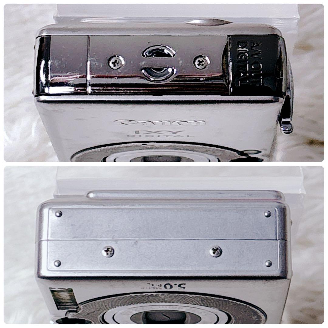 【人気】Canon IXY DIGITAL55シルバーコンデジカメラ女子オールド