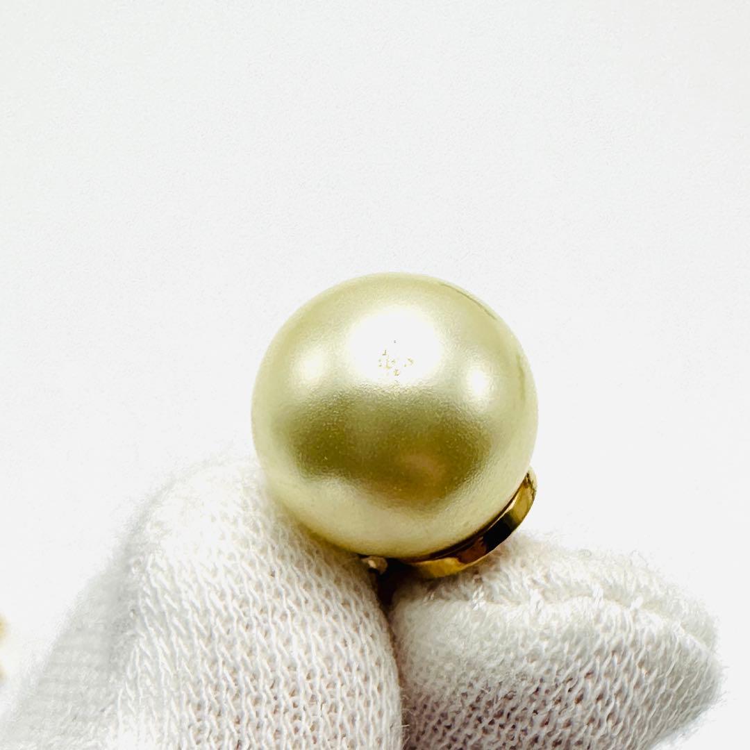 現行品　Dior Tribales ピアス　メタル　レジンパール　クリスタル