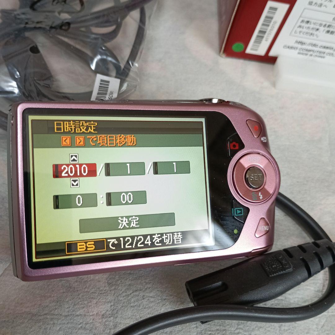 美品　CASIO カメラ　EX-Z2300 充電器　箱　ピンク コンデジ　動作品