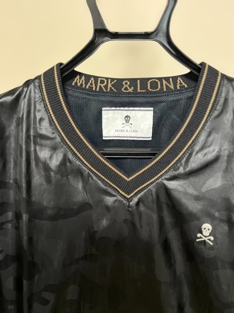 MARK & LONA マーク＆ロナ スカルカモ 迷彩 Vネック ジャンパー L