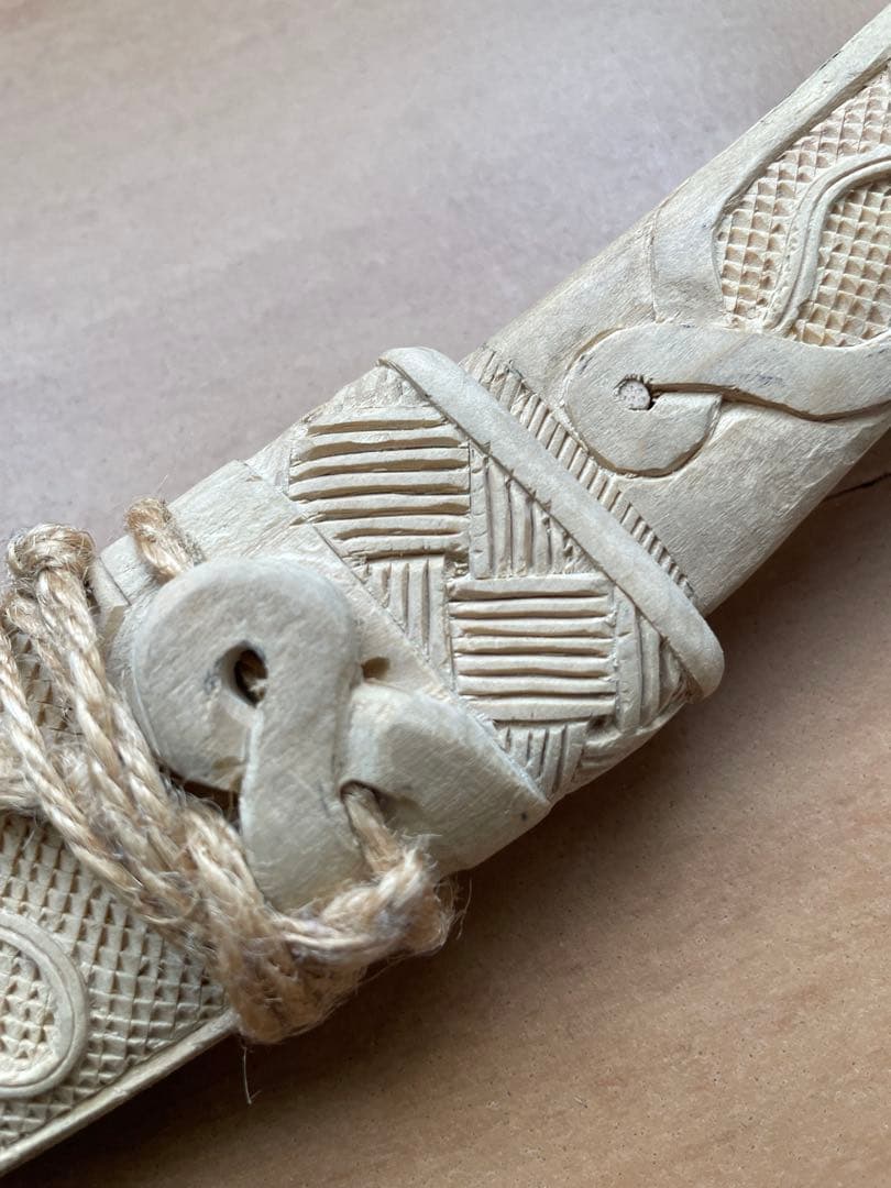 あやか【アイヌ】マキリ　レアな熊の彫刻デザイン入り