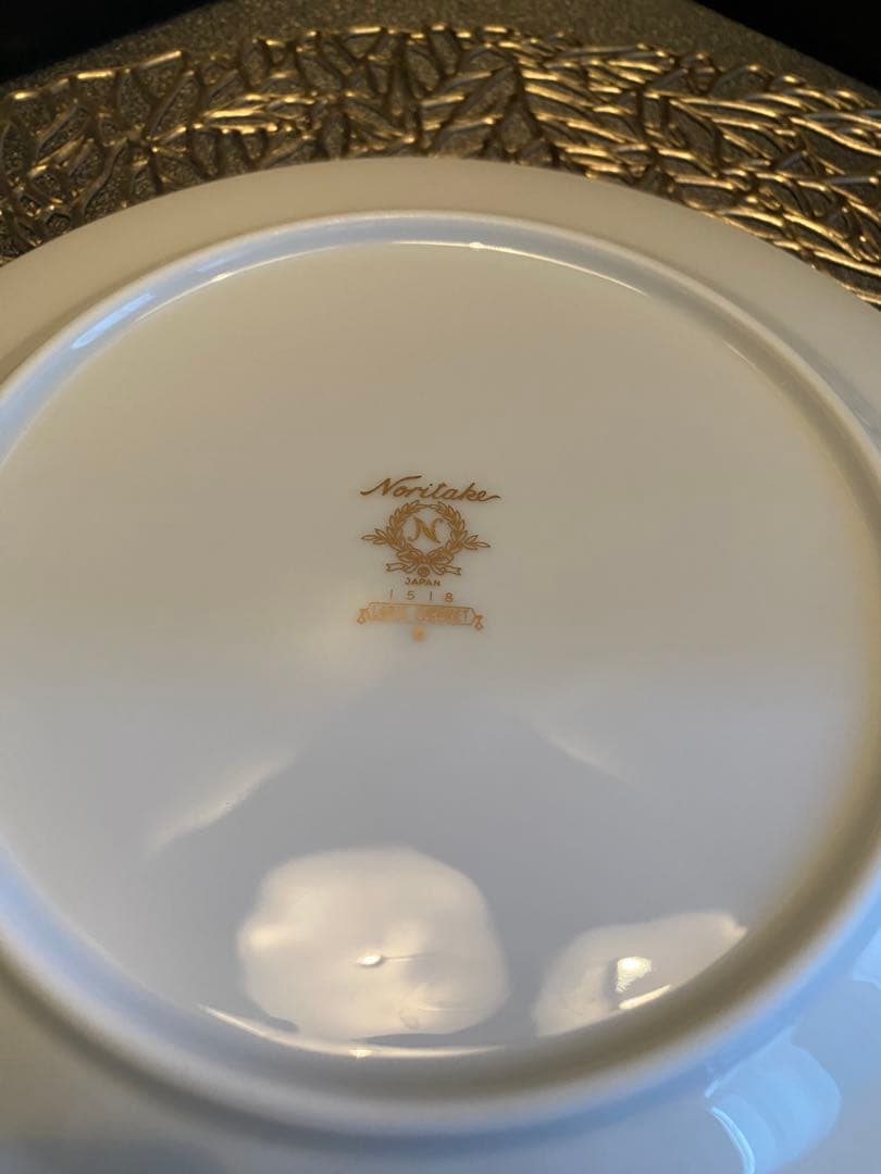 Noritake 金彩中皿5枚