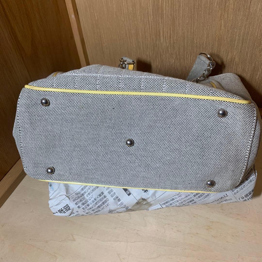 CHANEL シャネル カメリア NO5 チョコバー チェーントート グレー