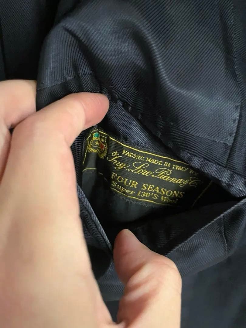 値下げ不可 リングジャケット ロロピアーナ ネイビー シングルスーツ