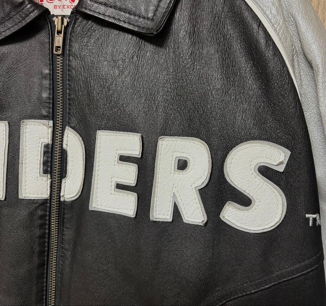 MONTANA TOONS レイダース RAIDERS レザージャケット L