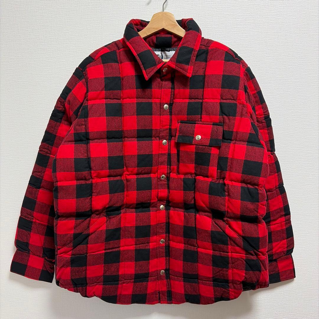 ボーイズマーケット別注クレセントダウンバッファローチェック未使用品　XXL