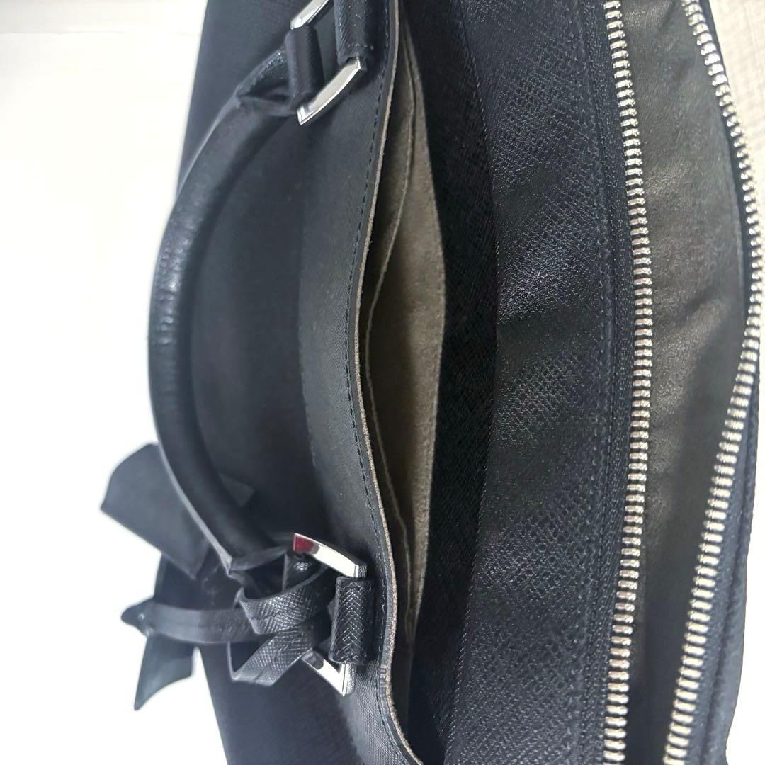 ほぼ未使用　PELLE MORBIDA ブリーフケース　キャタピーノ　ブラック