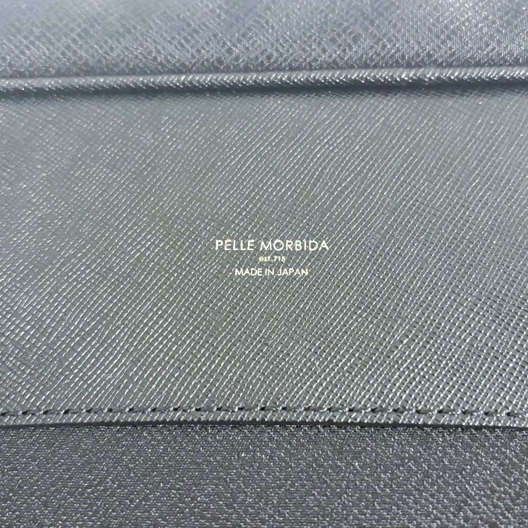 ほぼ未使用　PELLE MORBIDA ブリーフケース　キャタピーノ　ブラック