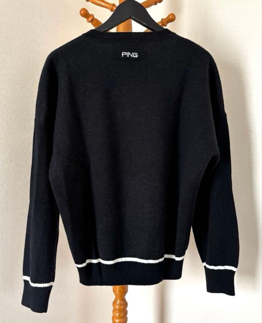 最終値下げ❕【超美品】PING ピン ゴルフ ダブルジャガードリブニット 黒