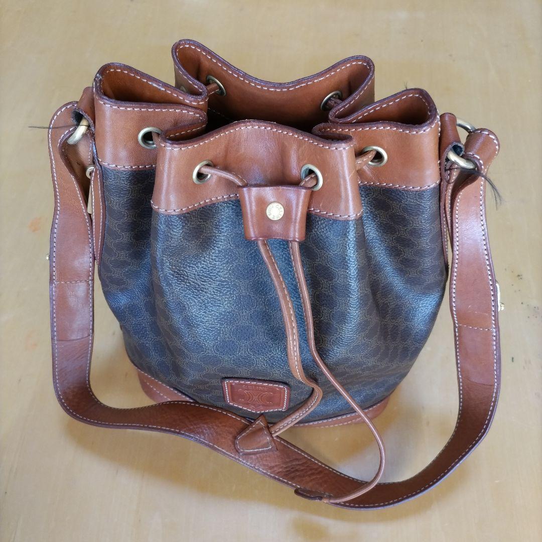 CELINE セリーヌマカダムバケットバッグ