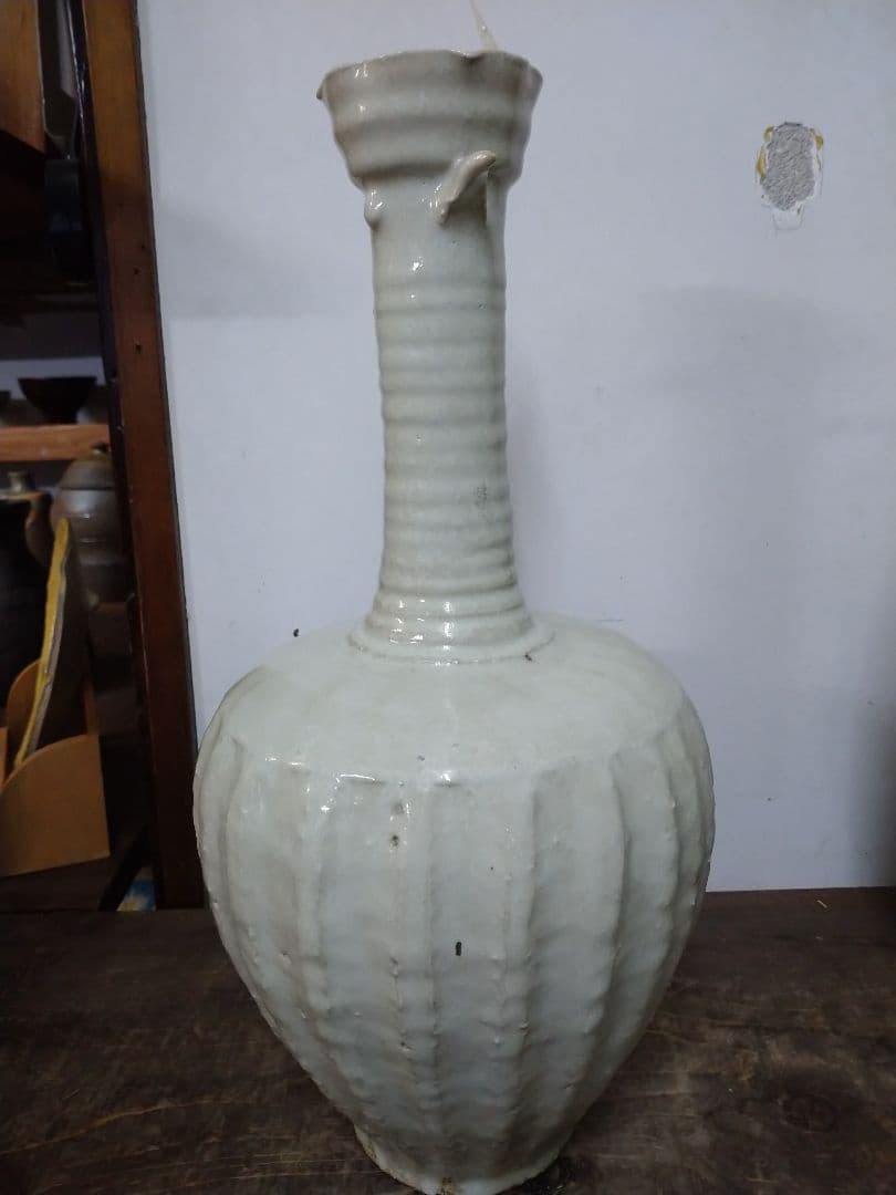 花瓶 益子焼