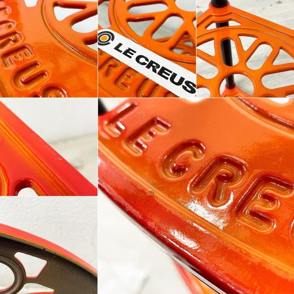 ● ルクルーゼ LE CREUSET ポットスタンド 5段 オレンジ ホーロー