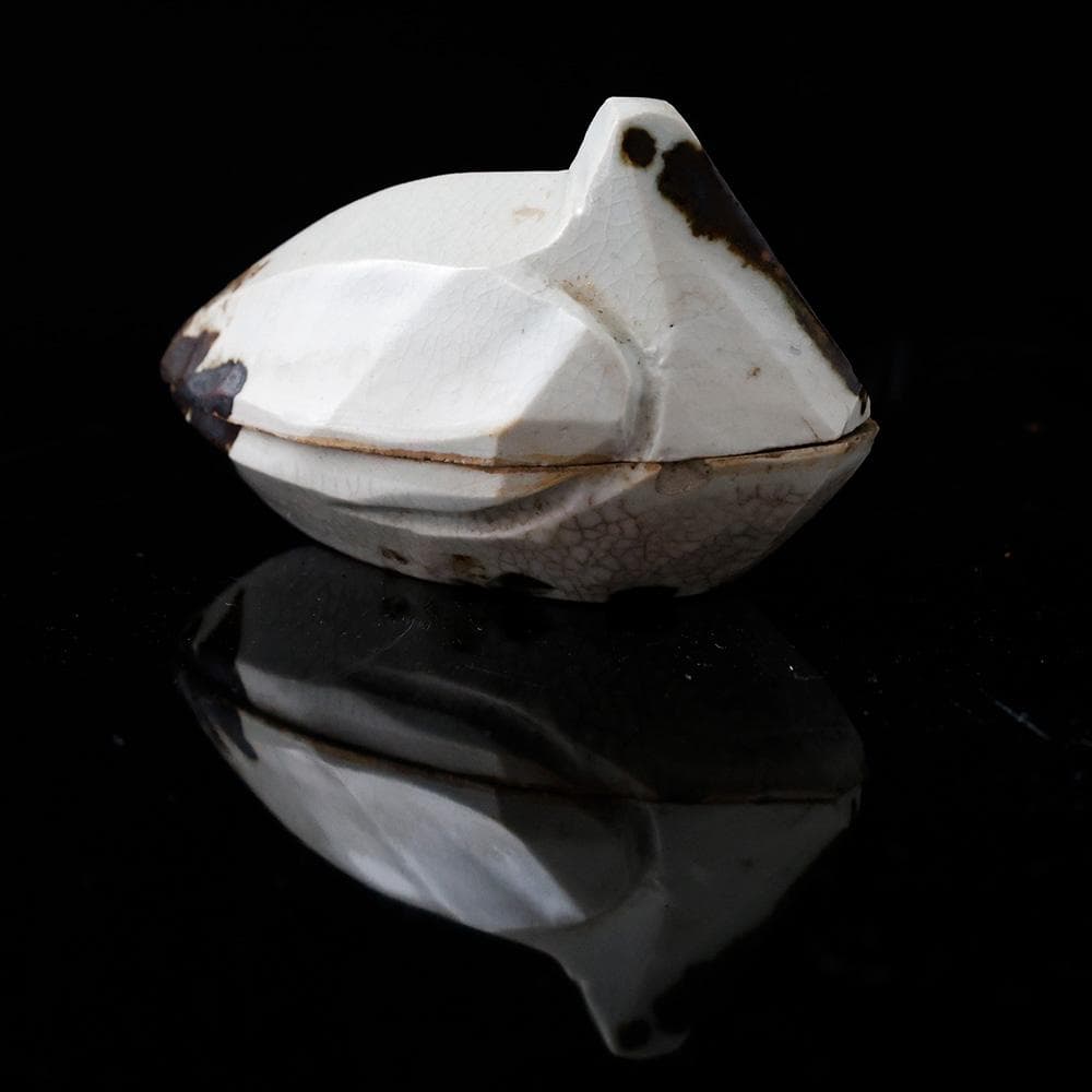 時代年代物 道八 つる形 香合 識箱 茶道具 香具 珍品