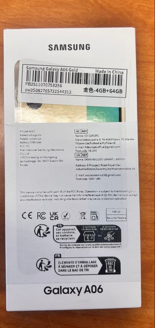 Samsung Galaxy A06 本体 4GB/64GB