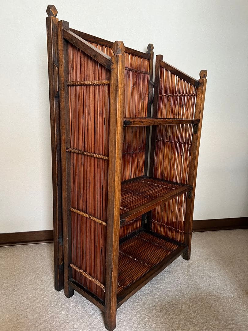 アジアンスタイル 竹製シェルフ 3段 ① バリ インドネシア