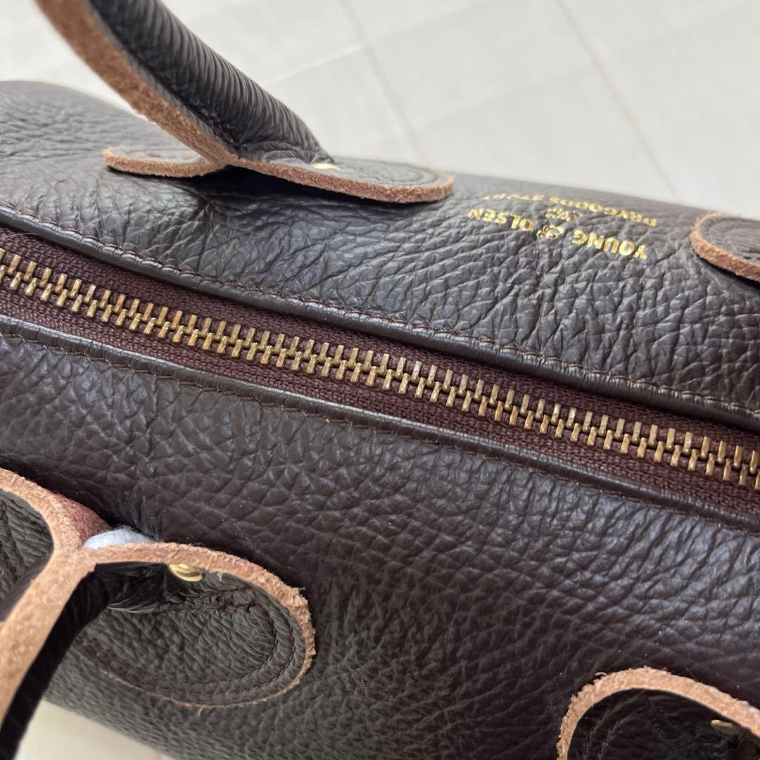 FRAMeWORK YOUNGOLSEN 別注ミニボストンバック　ブラウン