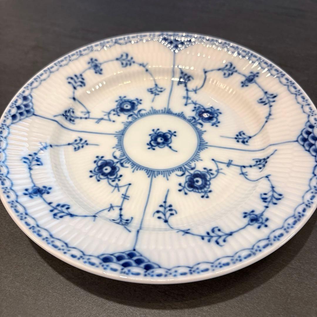 ♡未使用品♡ロイヤルコペンハーゲン ブルーブルーテッド プレート ペア 19㎝