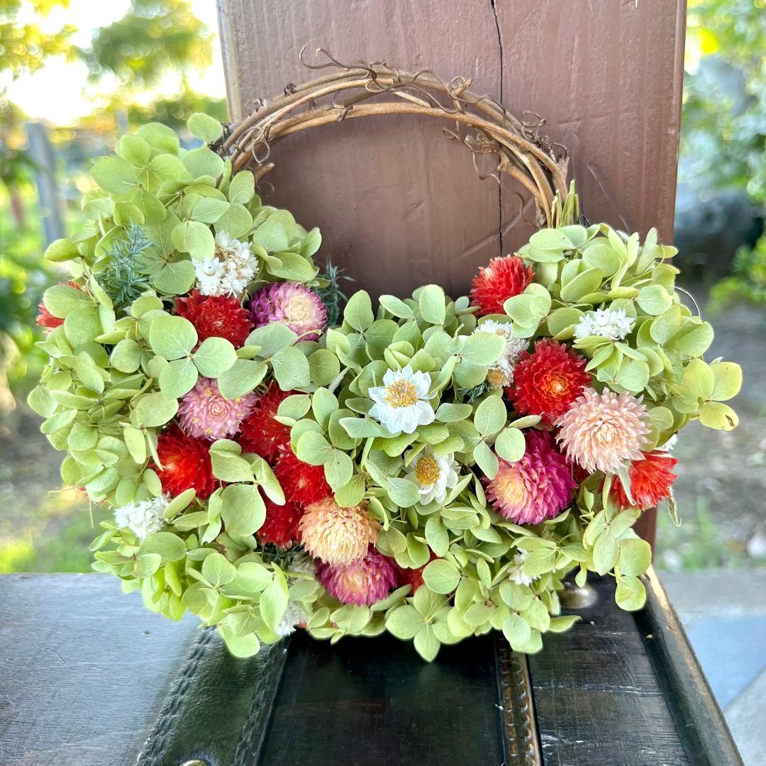 アナベル紫陽花　リース