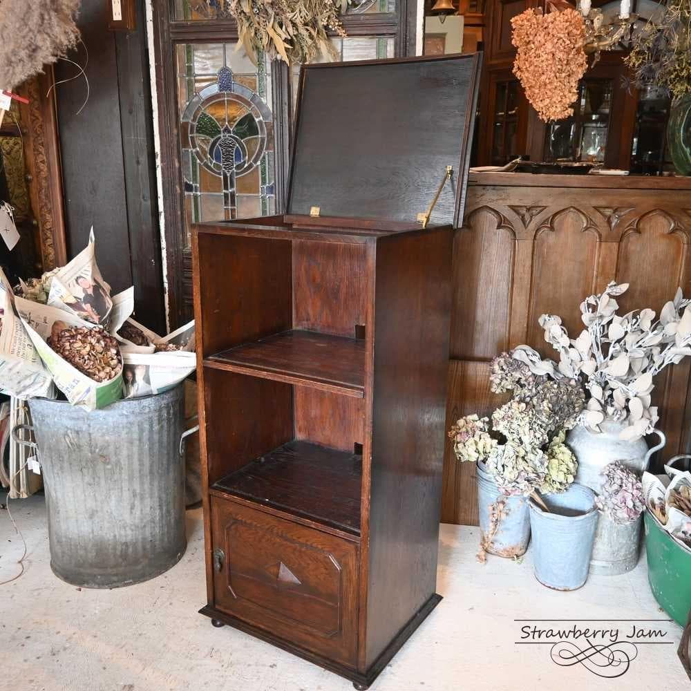 IFU-422 英国アンティーク オーク チェスト 3段 引き出し キャビネット