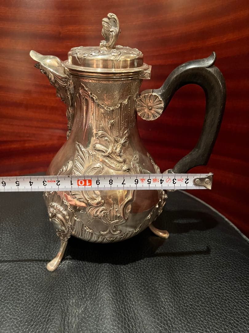 フランス　純銀製　ティーポット　ポット　アンティーク　スターリングシルバー