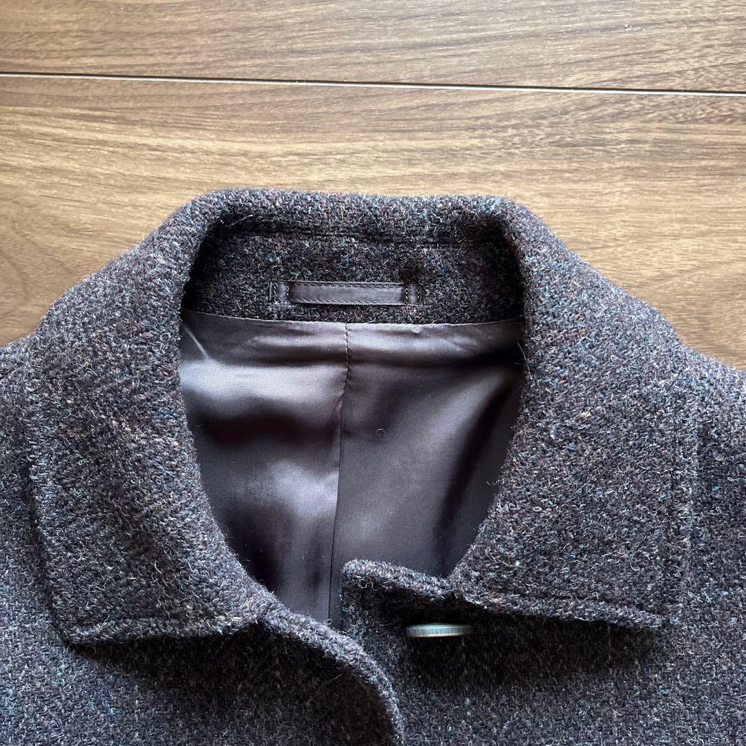 美品MHL コート マーガレットハウエル Harris Tweed ベルト付き