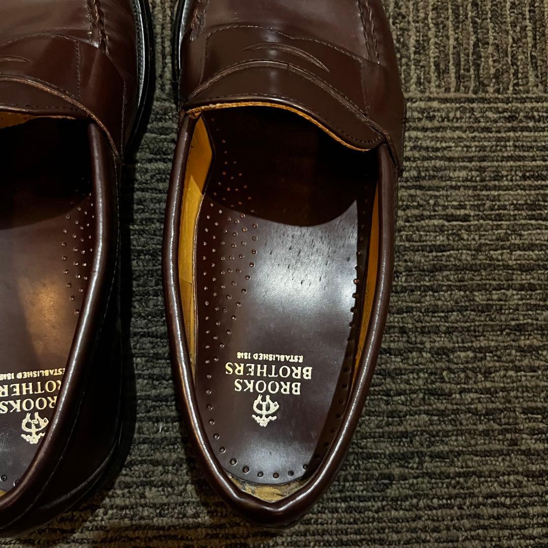 美品 Brooks Brothers ブラウンローファー 9D