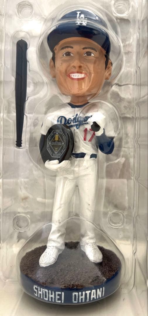 ★新品・未使用：世界に一つのレア逸品★大谷翔平2024MVPボブルヘッド粘土塗