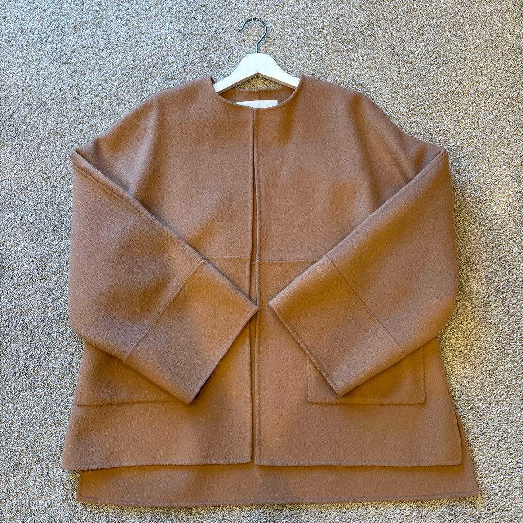 St.cecilia girlish リバーウールコートキャメル