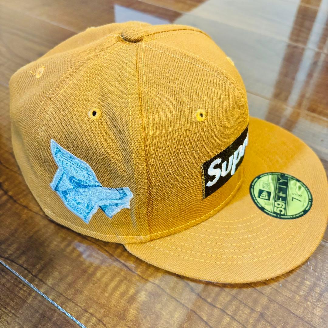 7 5/8　Supreme Money Box Logo New Era 茶