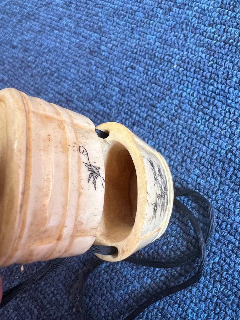 1229 二段印籠　根付　極細工