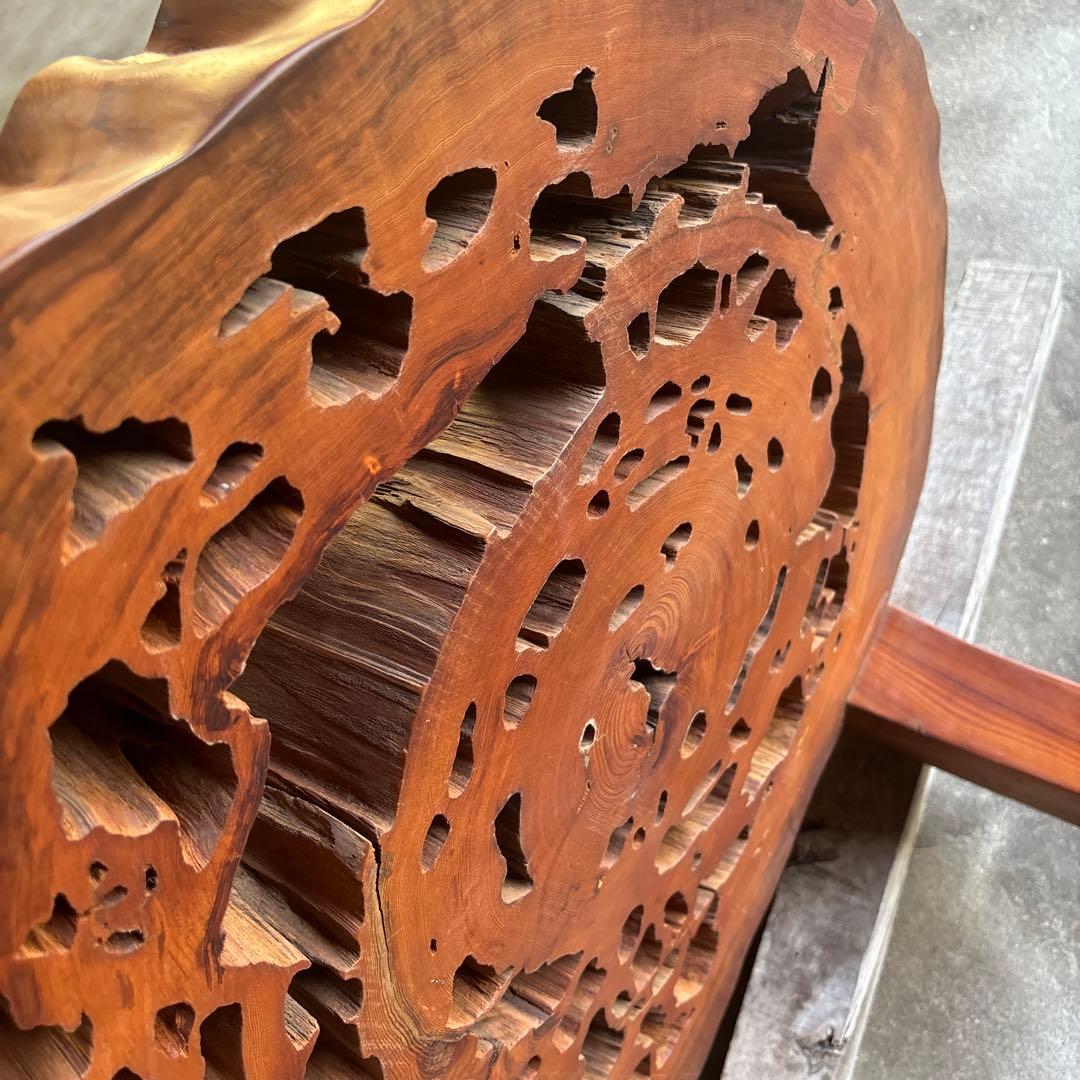 屋久杉輪切り　衝立