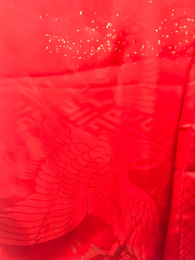 七五三3歳　女の子着物セット　正絹　アンティーク　袖付き羽織　個性的❤️