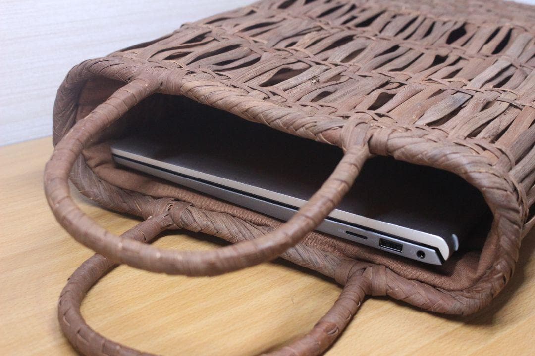山葡萄 籠 かごバッグ コンパクト 巾着 手作り 物 籠バッグ