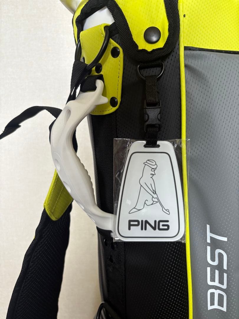 未使用品 PING キャディバッグ 24年モデル イエロー×ブラック