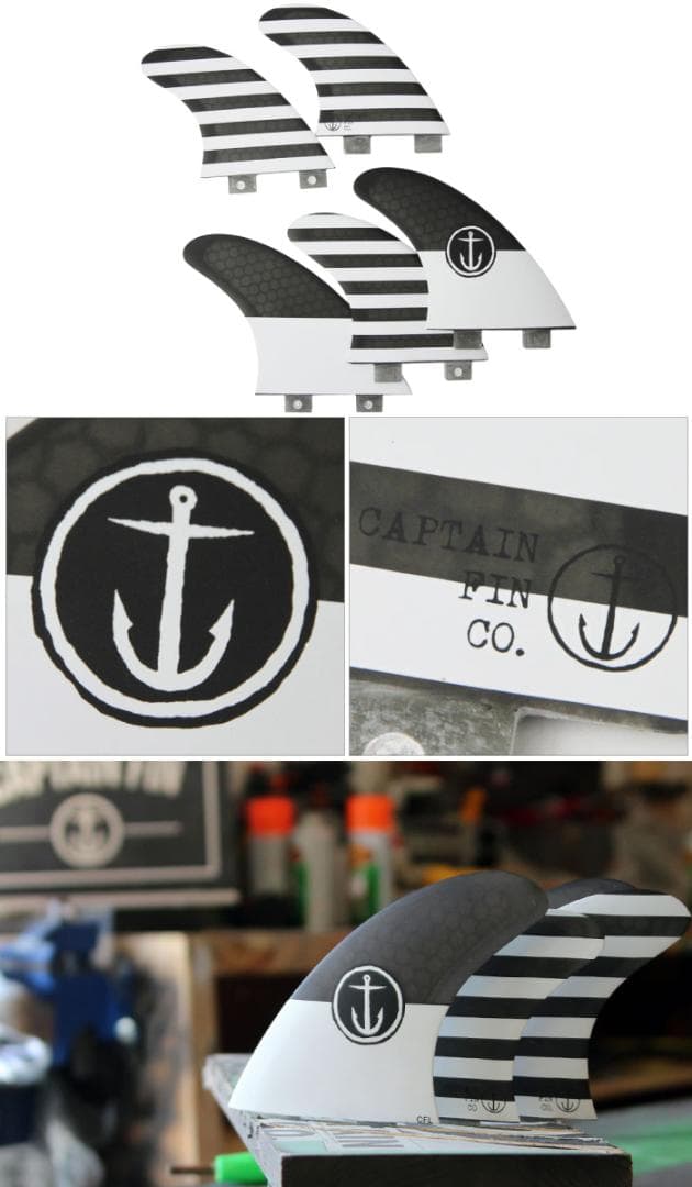 32%OFF！キャプテンフィン『 CF-LARGE 5FIN』ツインタブ　FCS