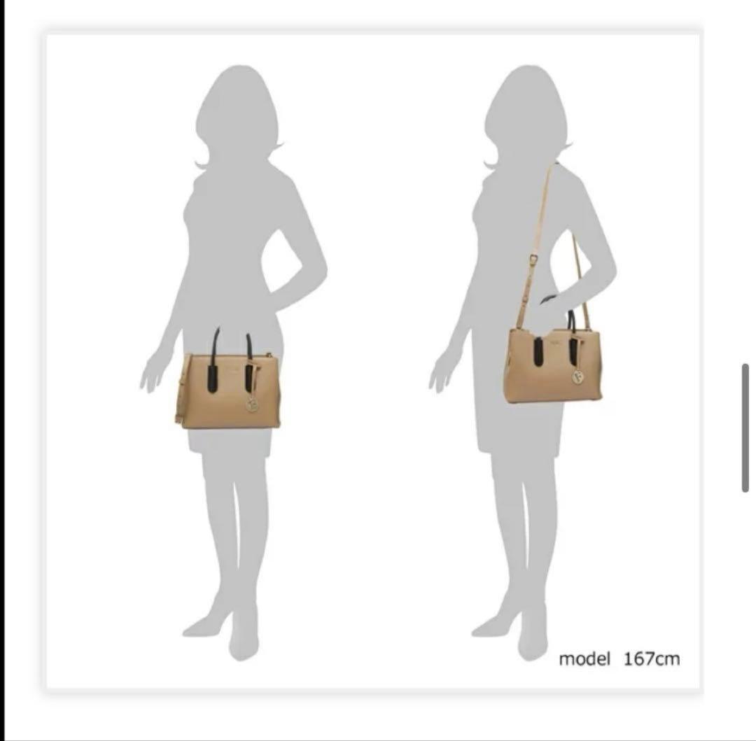 1回使用 FURLA テッサ ショルダーバッグ ハンドバッグ ブラウン トート