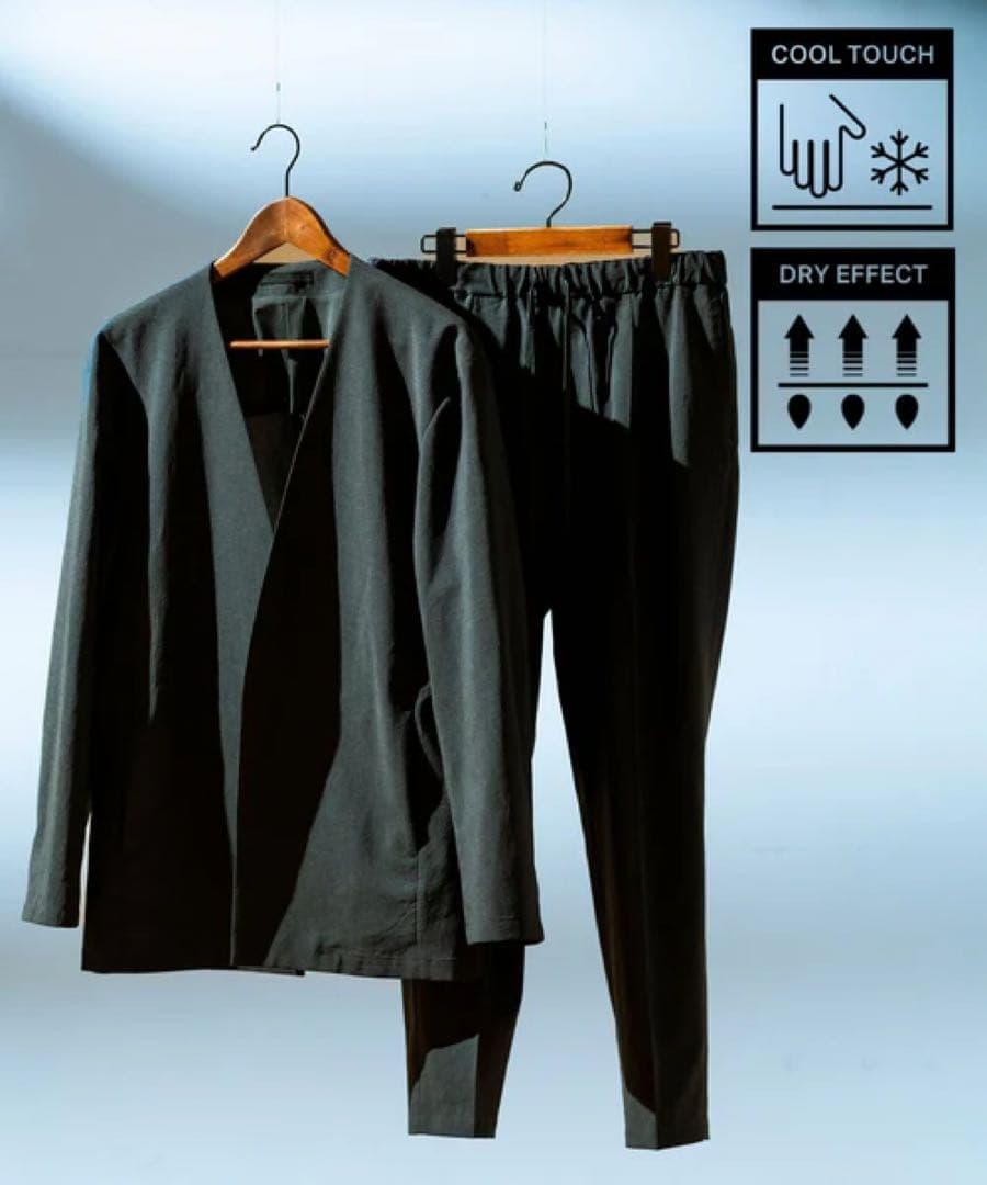 ADAM ET ROPÉ RIRANCHAノーカラージャケットセットアップ