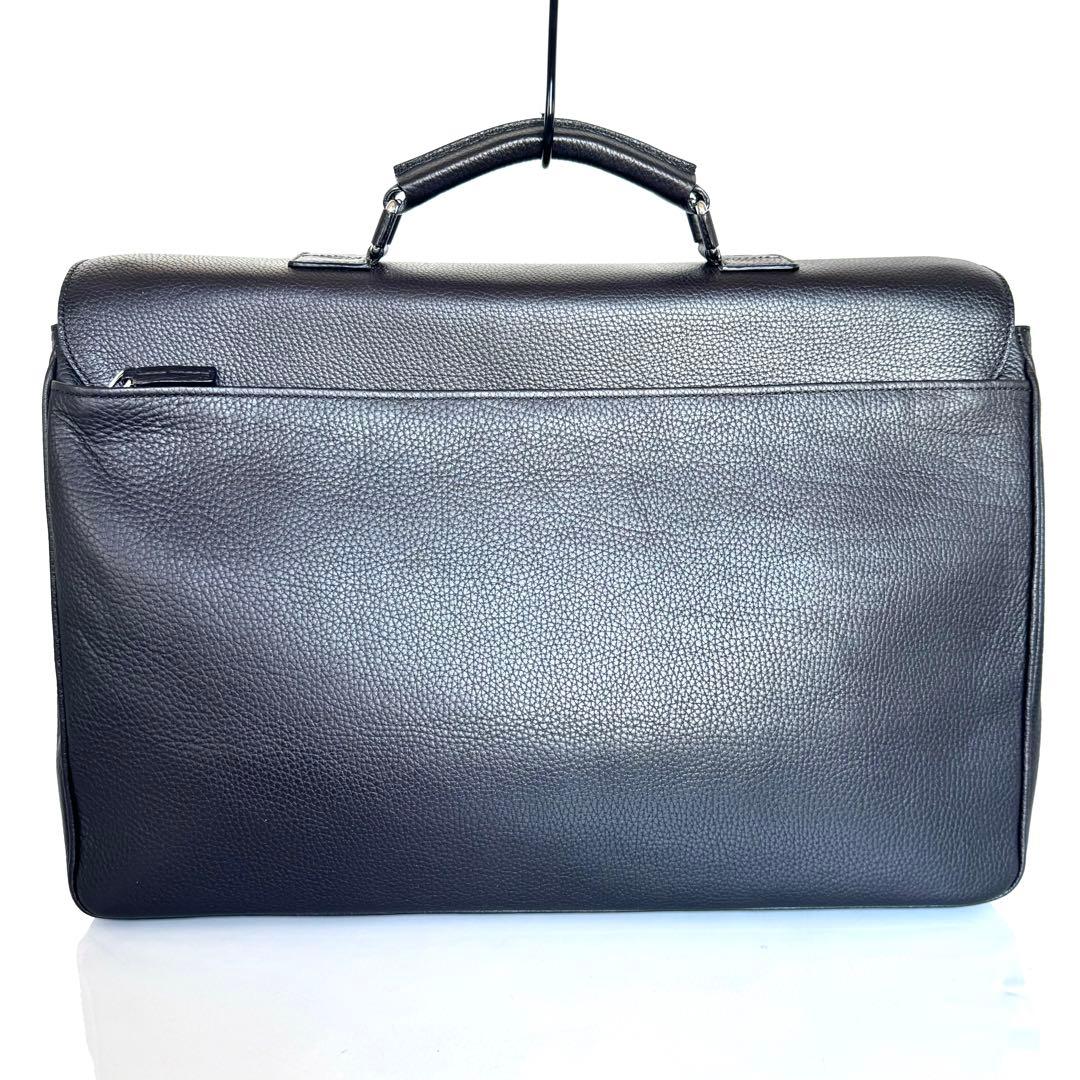 【値引不可】カルティエ　サントス　ビジネスバッグ　レザー　ダークブラウン