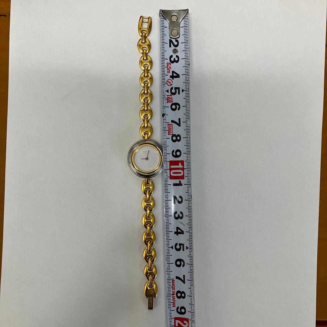 メ19 【GUCCI】　チェンジベゼル　レディース腕時計