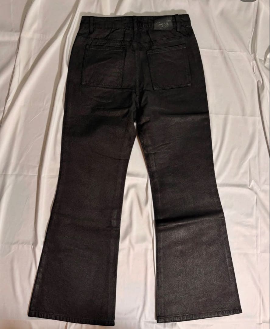 パンツ goar.archive STRAPPED FLARE OIL PANTS