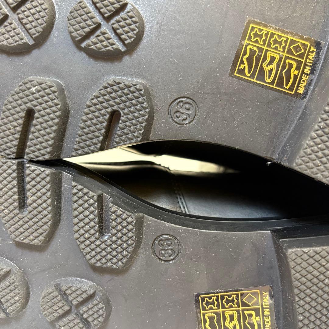 (美品)コルソローマノーヴェ 厚底 サイドゴアブーツ スクエアトゥ 23cm