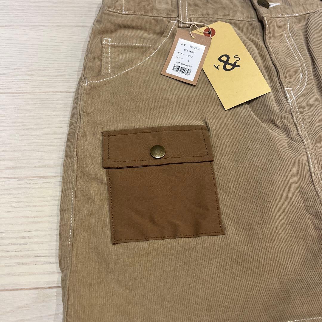 rough & swell コーデュロイスカート　M