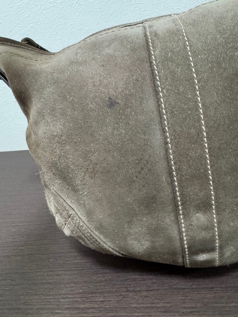 COACHブラウンスエード HOBOショルダーバッグ