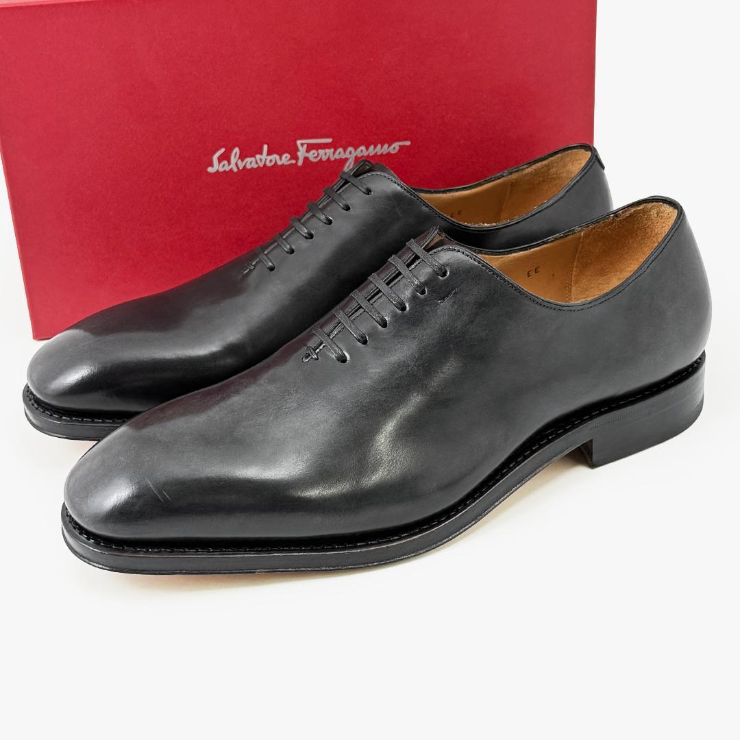 定価20万【極美品】フェラガモ トラメッザ　ホールカット 一枚革 革靴 28㎝