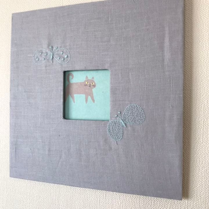 ファブリック　フォトフレーム　ちょうちょ